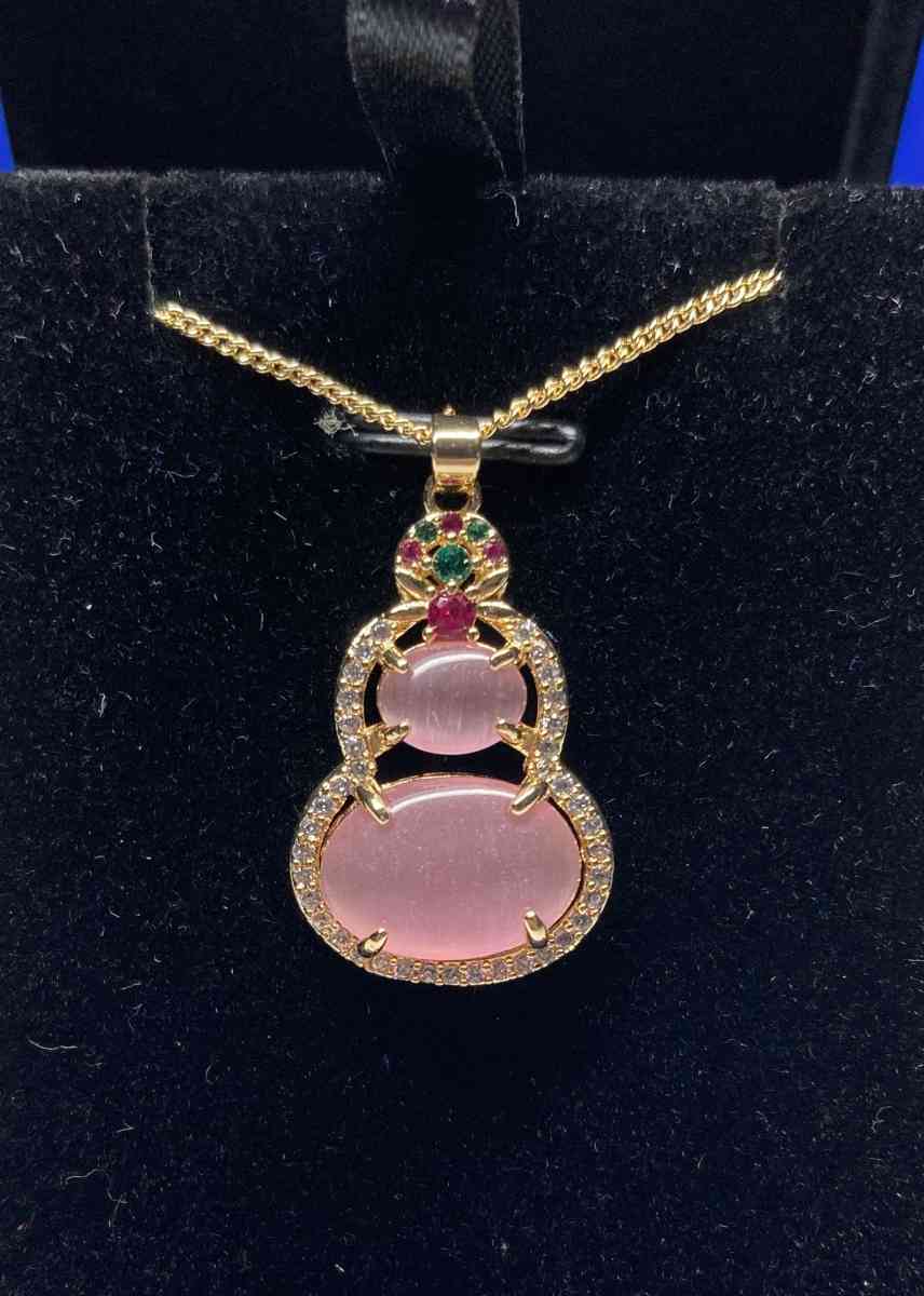 pink Jade jadeite pendant necklace