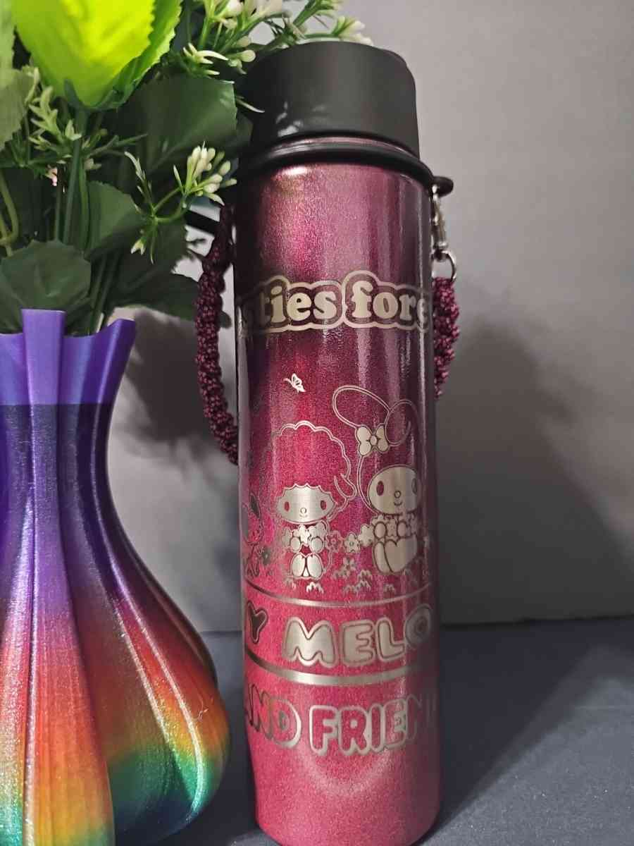 24oz laser Engraved Insulated MY MELODY  Water Bottle