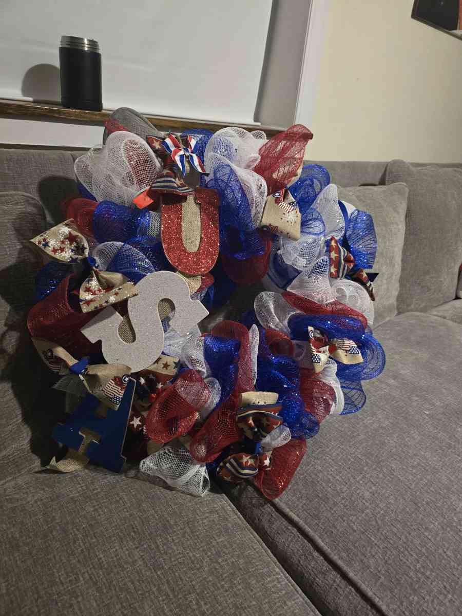 4th of julydoor wreath USA - South Bend, Indiana - FleaMarketBay