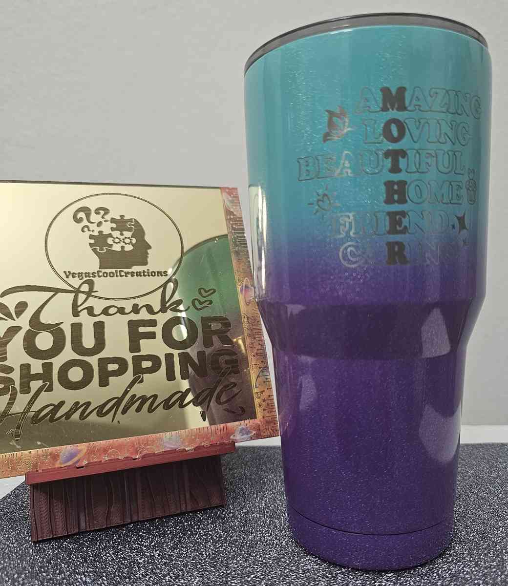 30oz Brand New Laser Engraved Mom Insulated Tumbler