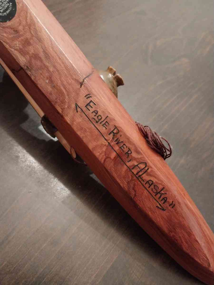 Native Alaskan Artist Carving Stone Wood Robert Johnson - Portland, Oregon - FleaMarketBay