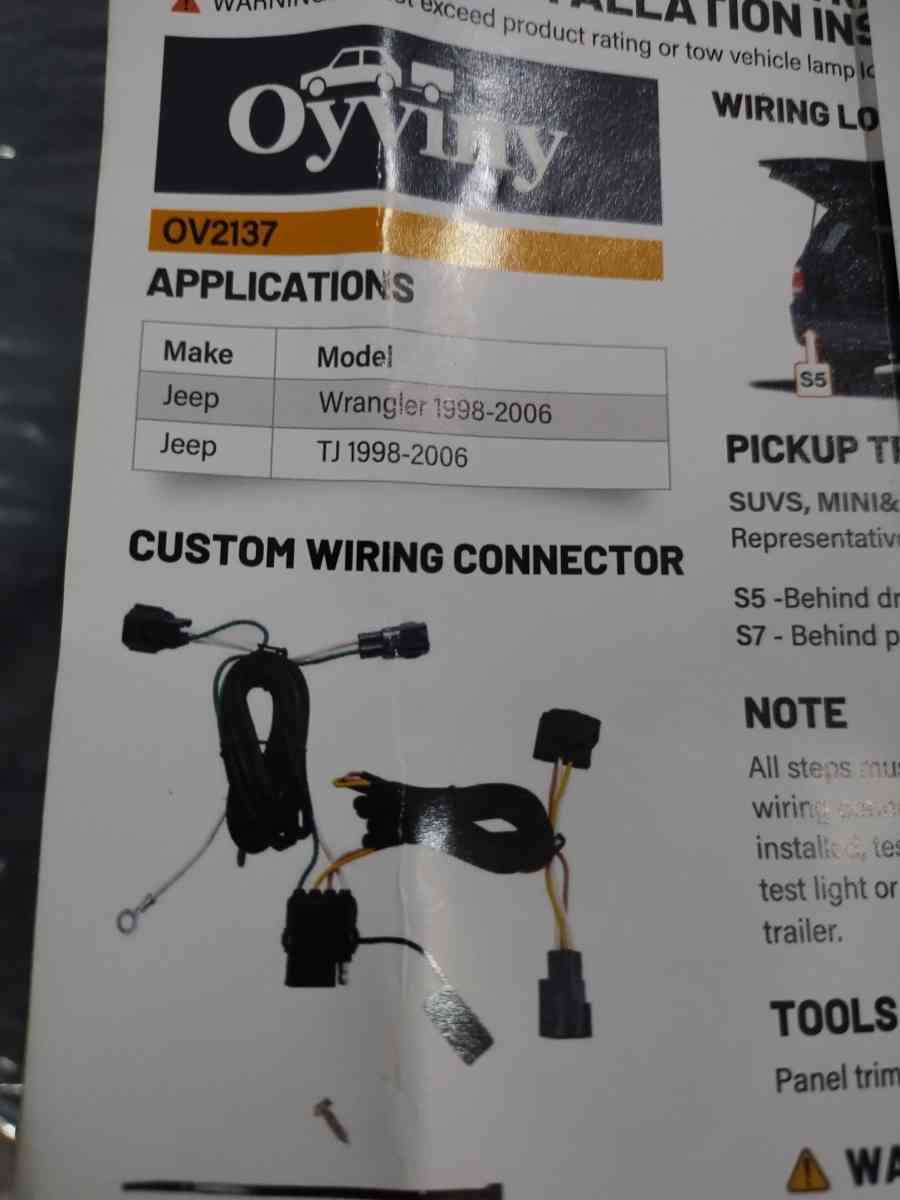 trailer wiring harness kit