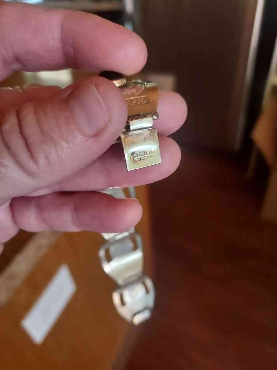 stamped onyx panel bracelet - Albuquerque, New Mexico - FleaMarketBay