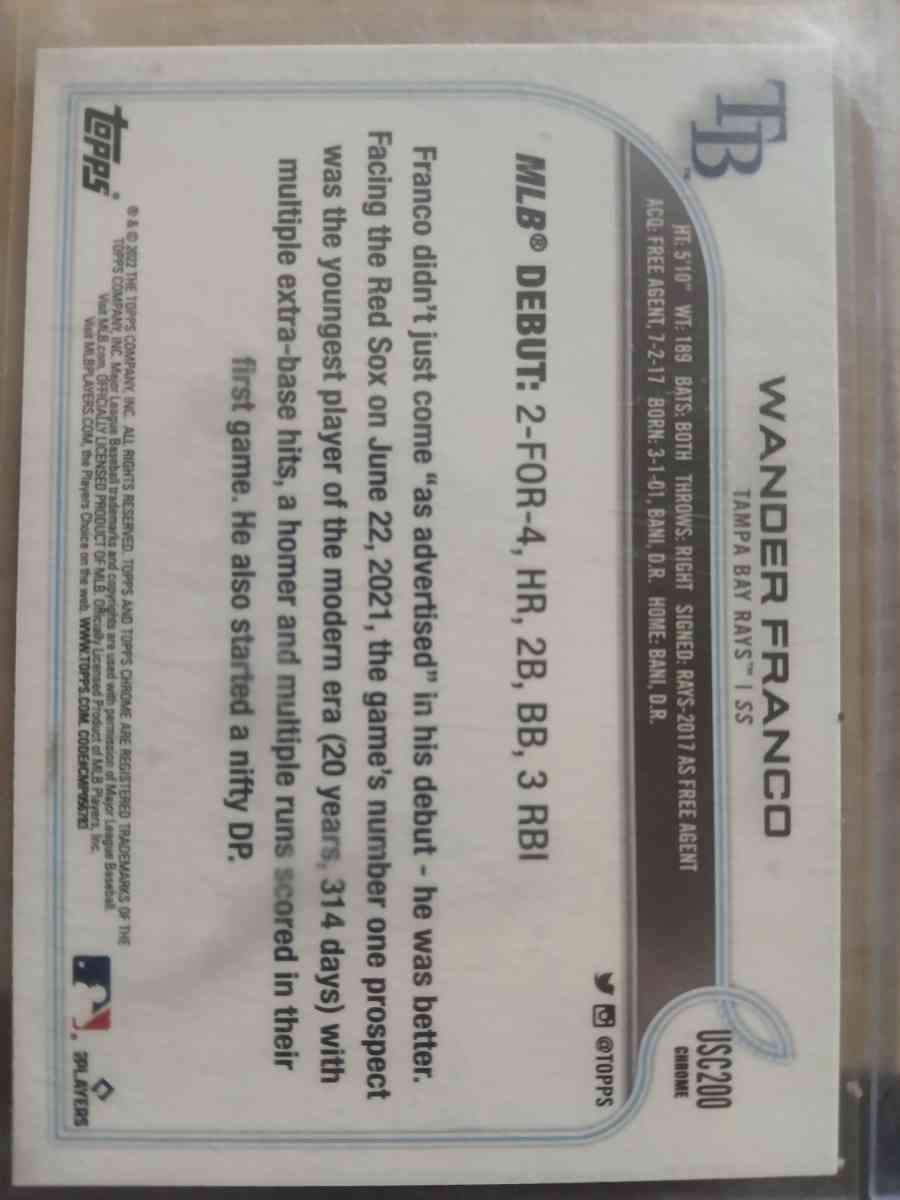 wander franco rookie cards