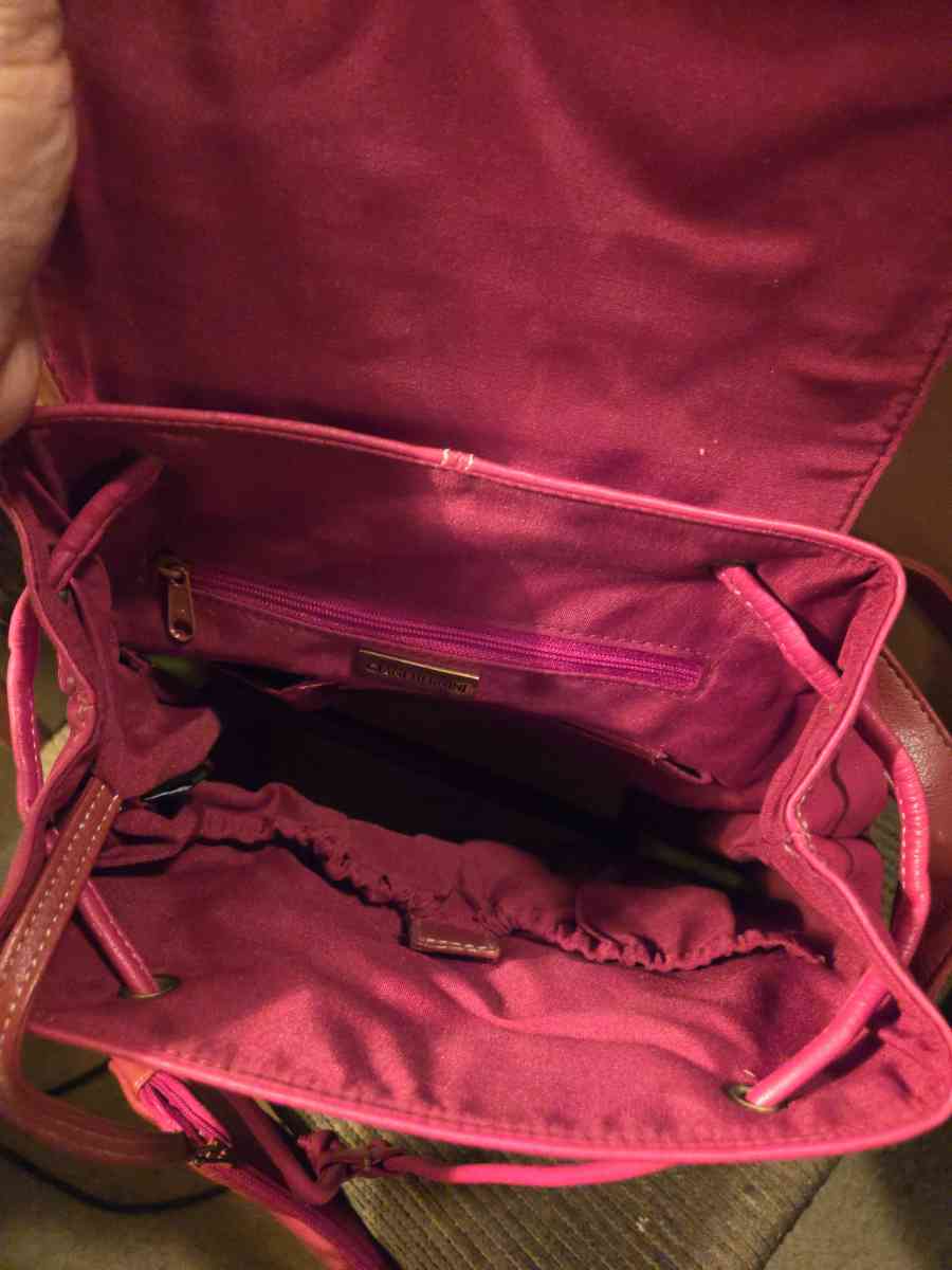 Genuine Leather Backpack Purse