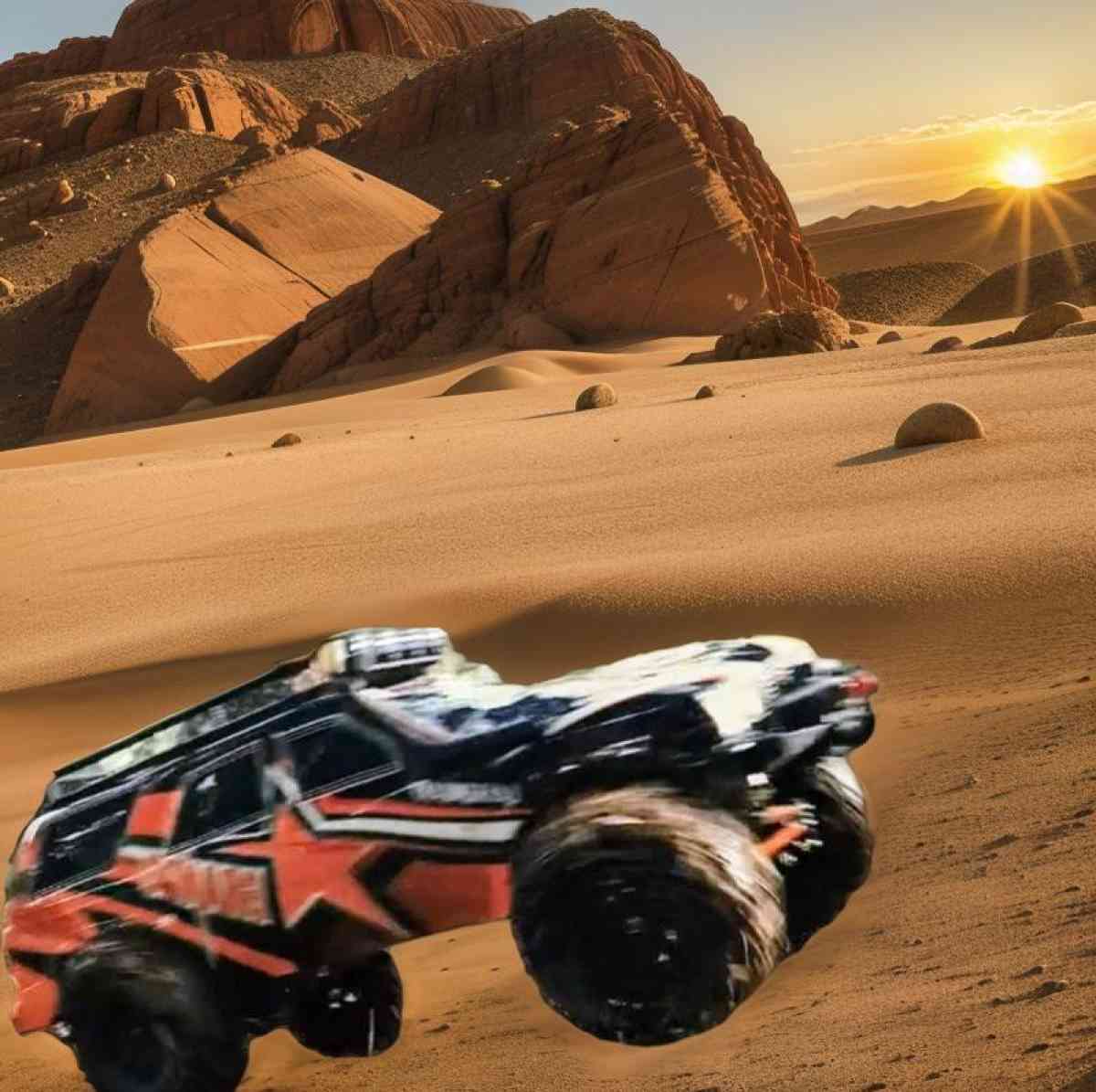 RC Rock Crawler Metal Roof Rack BLK W 4LED Lights Axial 110