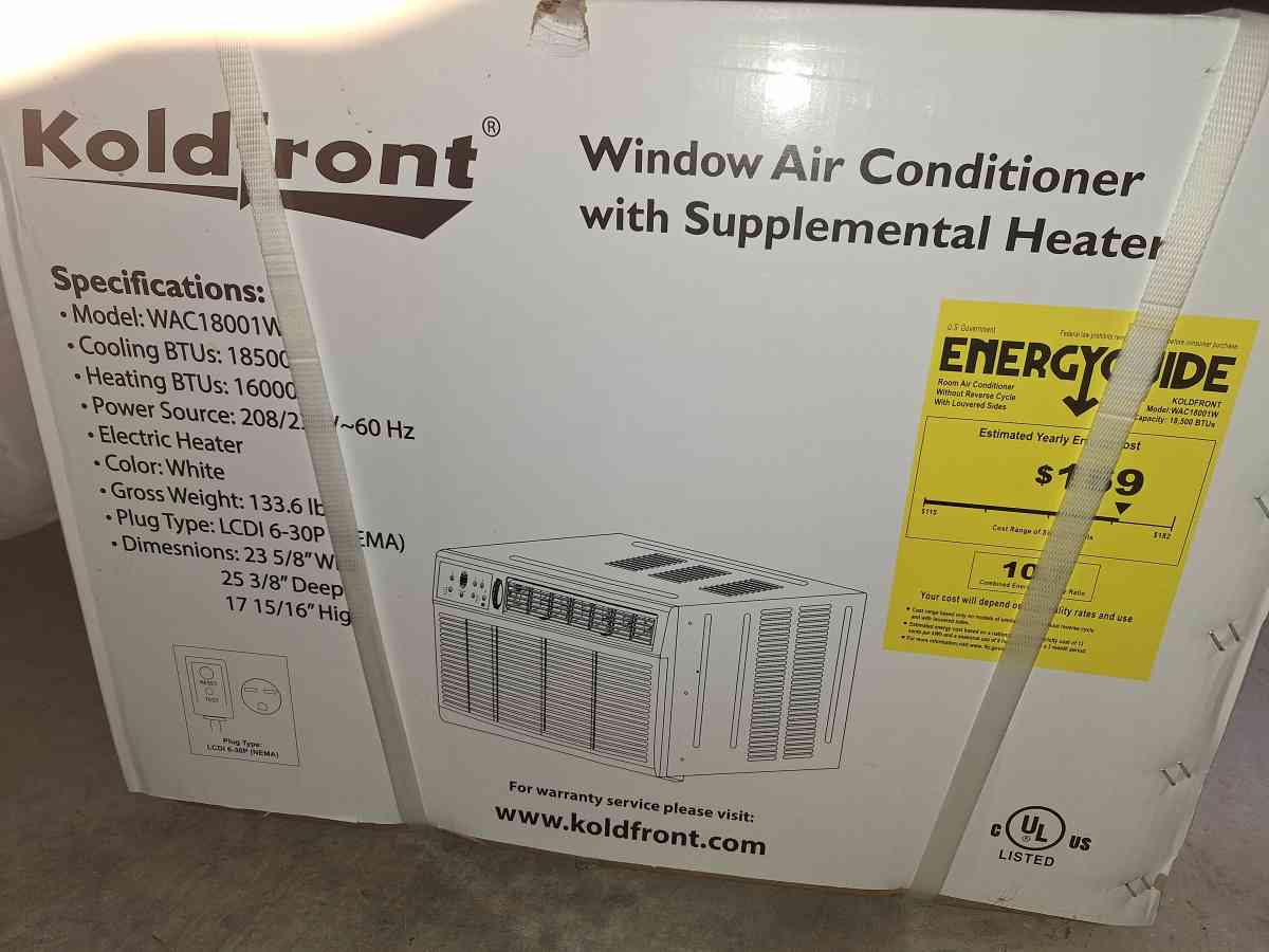 koldfront Window AirConditioner  Heater  Brand New  444  Obo - Cleveland, Oklahoma - FleaMarketBay