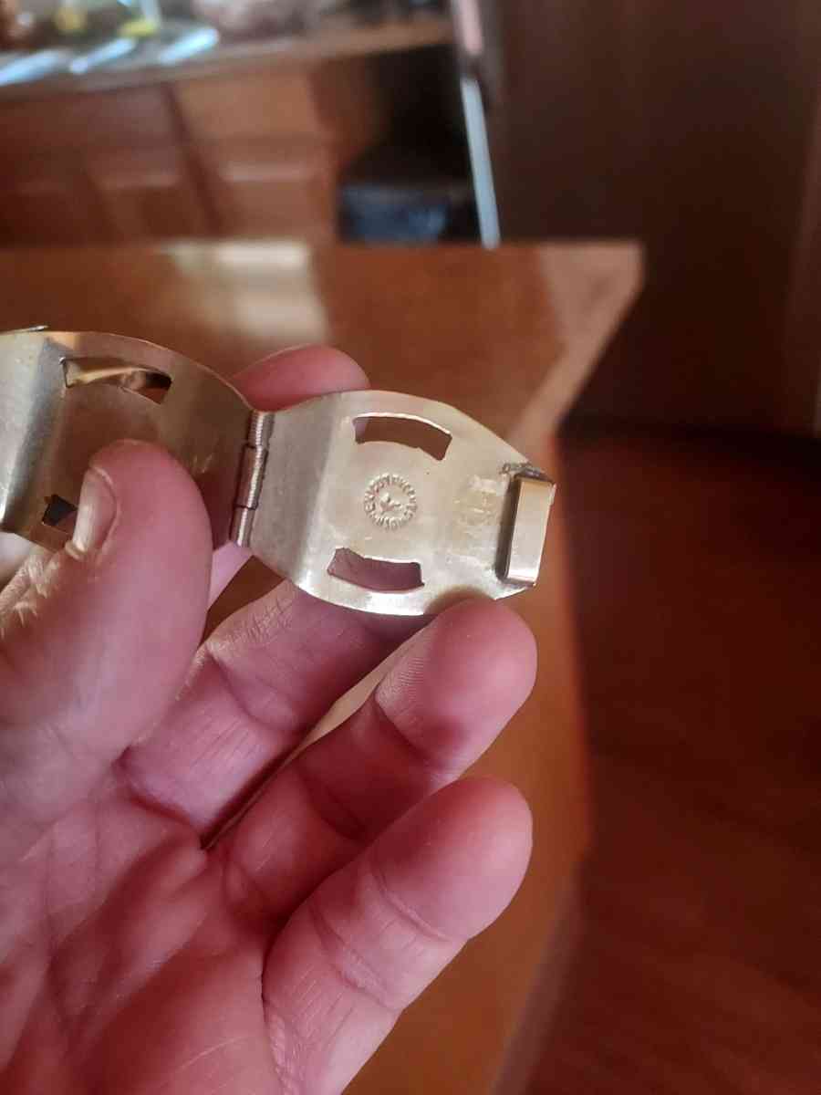 stamped onyx panel bracelet - Albuquerque, New Mexico - FleaMarketBay