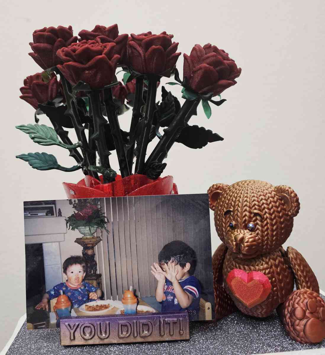 3D printed handmade holder with 3D printed bear - Las Vegas, Nevada - FleaMarketBay