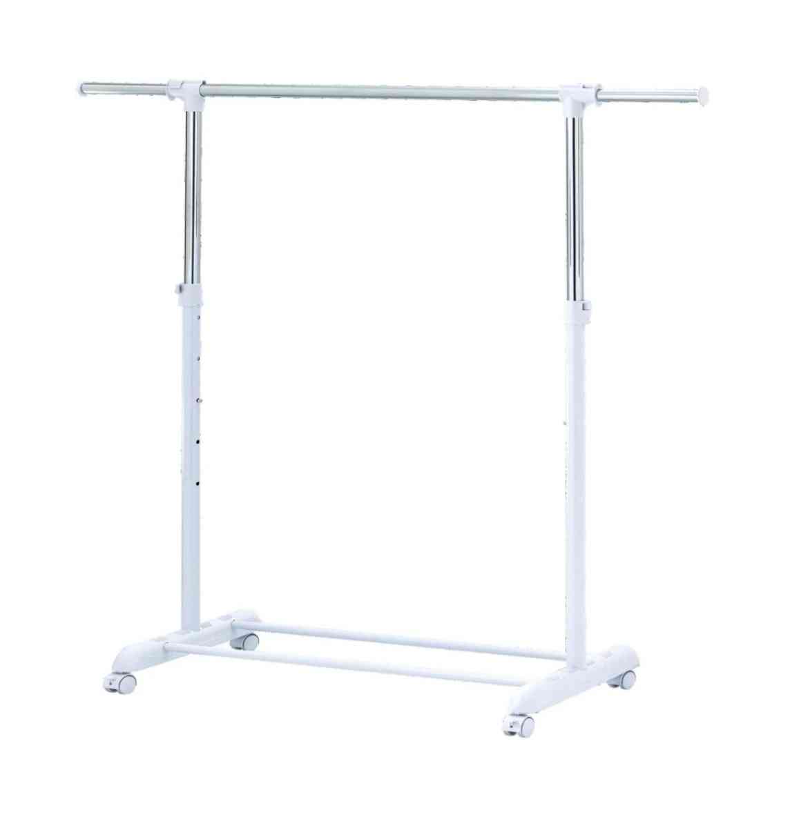 2 White Rolling Racks