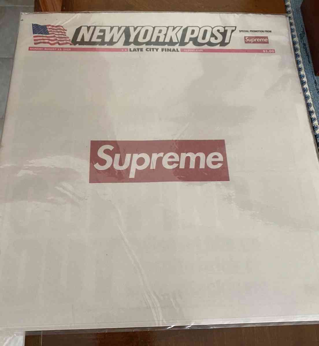Limited edition supreme Newspaper - Middle Village, New York - FleaMarketBay
