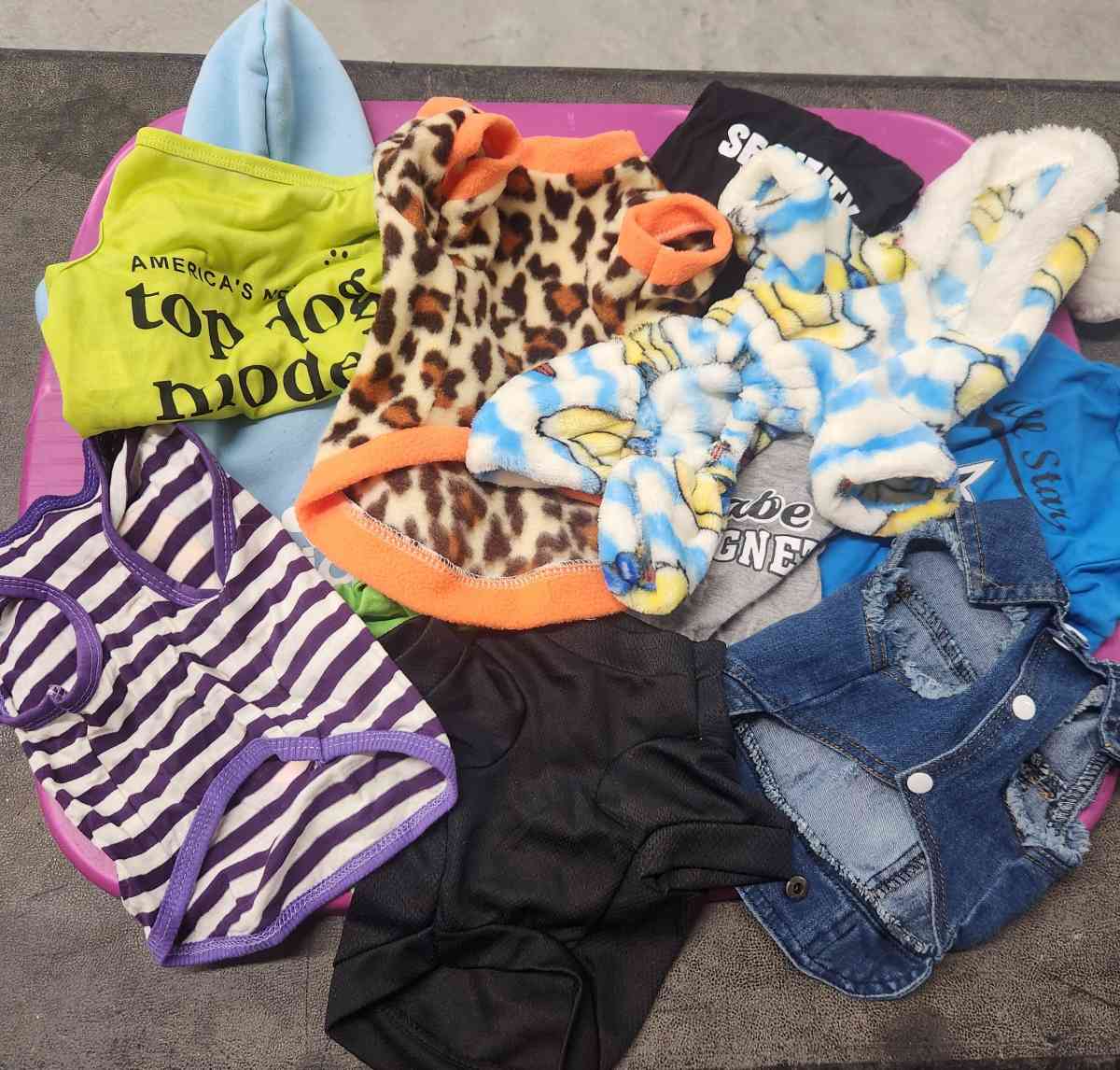 Pet Dog Lot of 11 Outfits Lightly Worn New SZs S to M