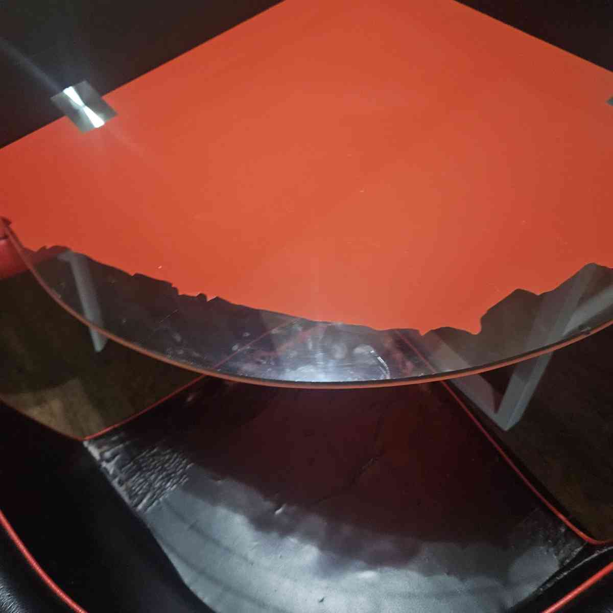 Red and Black Table with 4 matching chairs - Carrollton, Georgia - FleaMarketBay