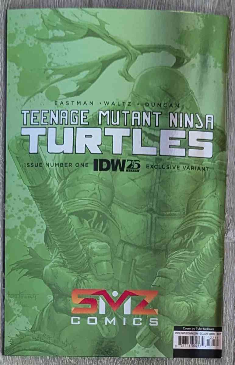 TMNT 1 Michelangelo C2E2 Tyler Kirkham Battle Damage Foil - Largo, Florida - FleaMarketBay