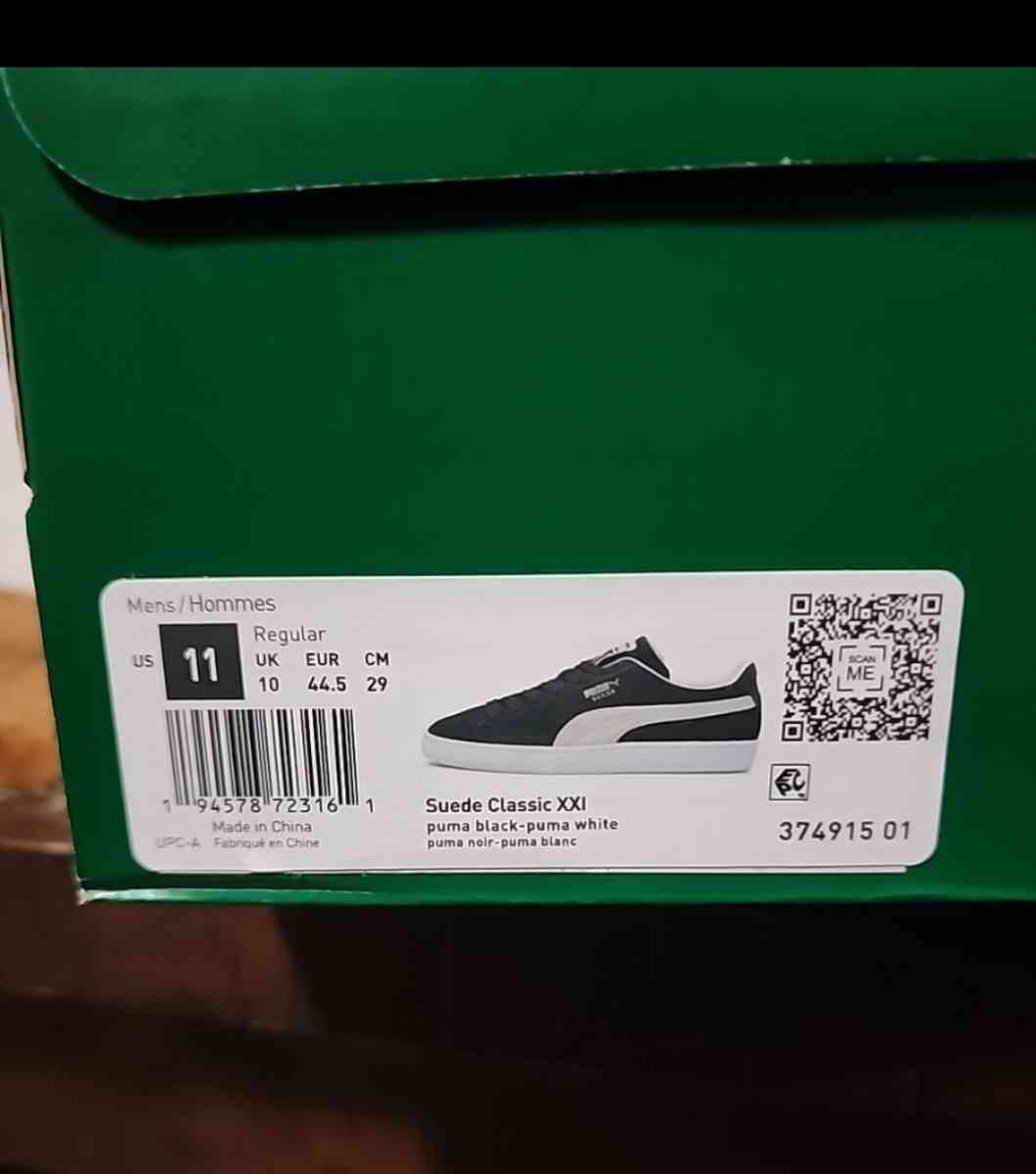 Puma Suede Classic Xxi Lace Up  Mens Black Sneakers Casual - Saint Louis, Missouri - FleaMarketBay