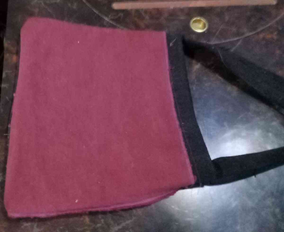 hand made blue jean purse