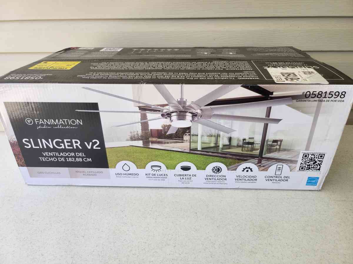 Fanimation Slinger v2 Ceiling Fan BRAND NEW - Homosassa, Florida - FleaMarketBay