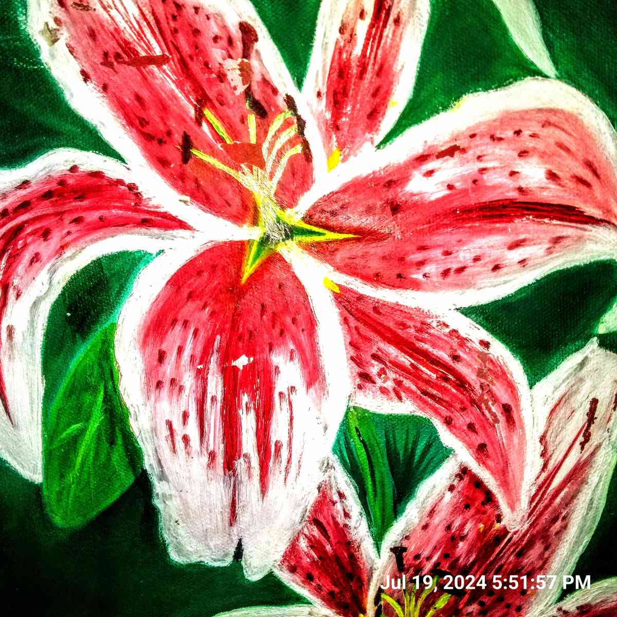 hibiscus in tropics painting