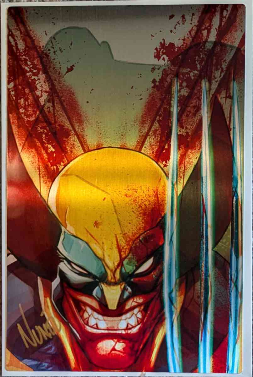 Wolverine Comic Size Metal ART PRINT SIGNED WITH COA - Largo, Florida - FleaMarketBay