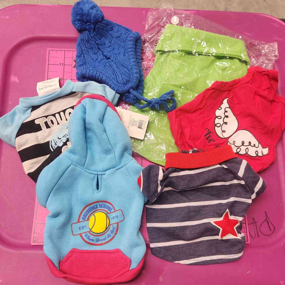 Pet Dog Lot of 5 OutfitsHat Sz XS to S