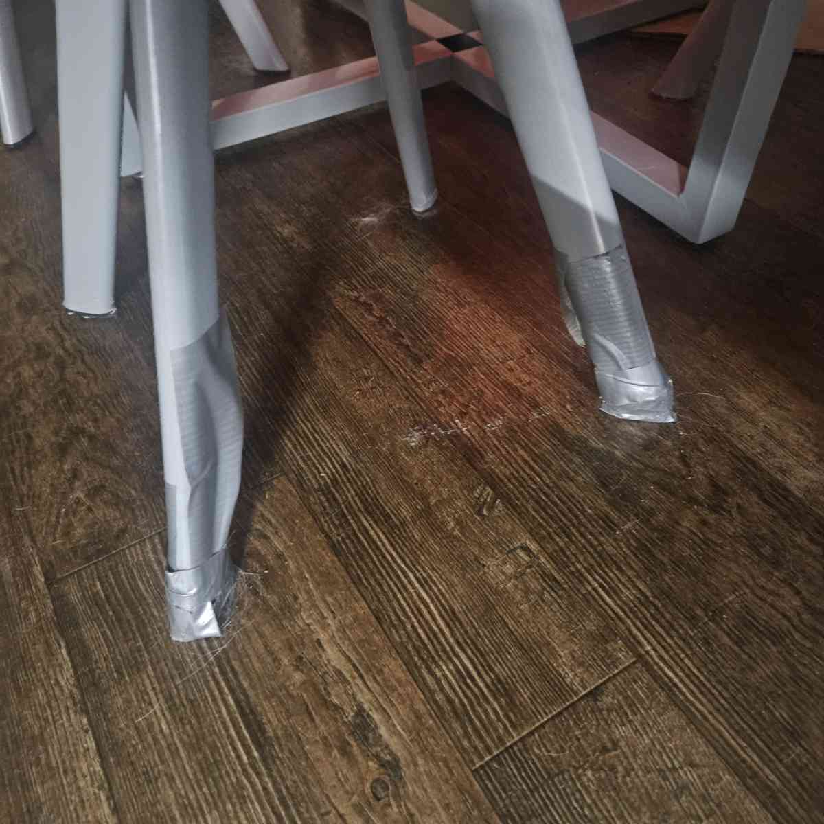 Red and Black Table with 4 matching chairs - Carrollton, Georgia - FleaMarketBay