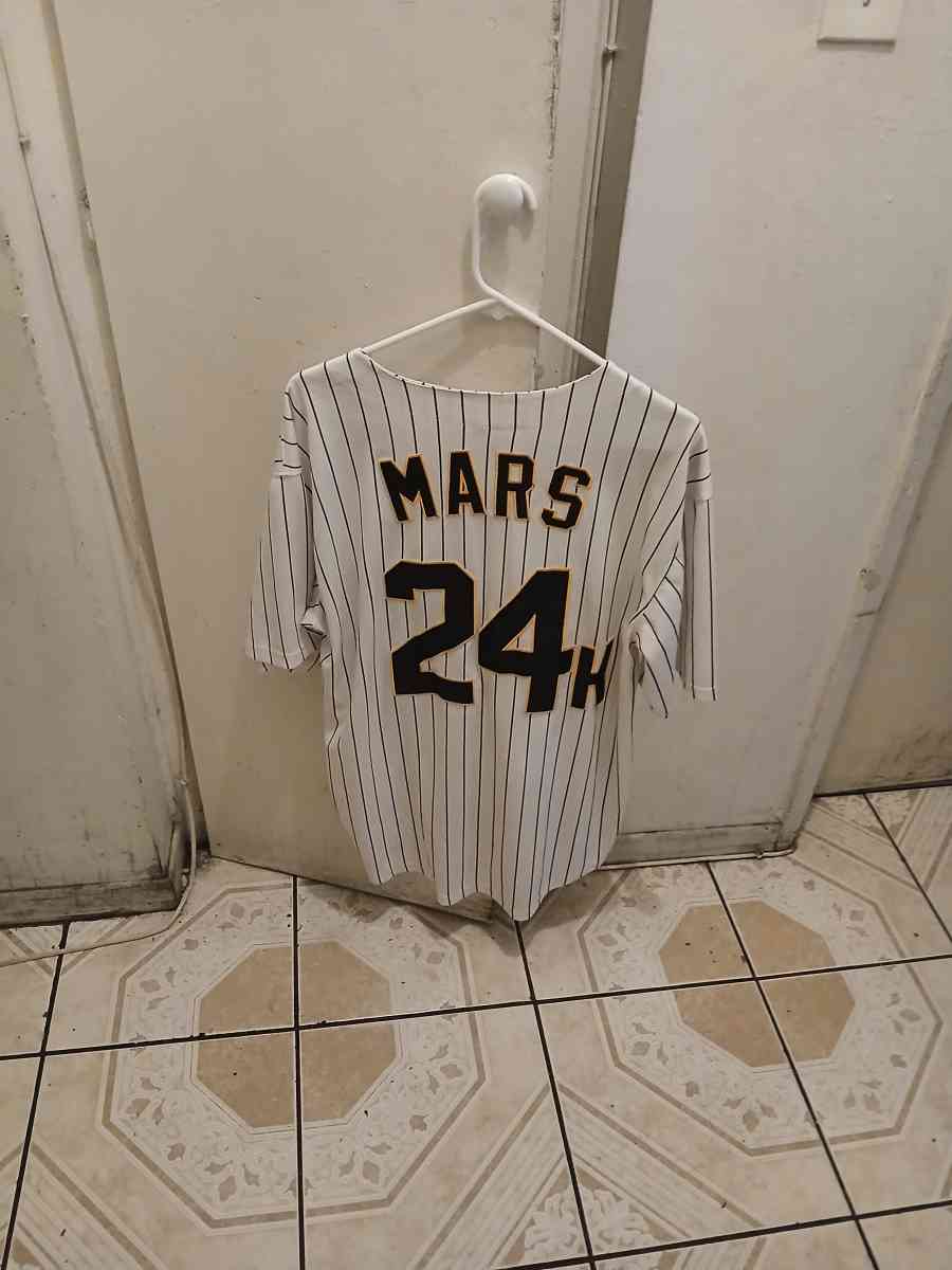Bruno Mars 4K Baseball Stripe Jersey Shirt Size M for Men