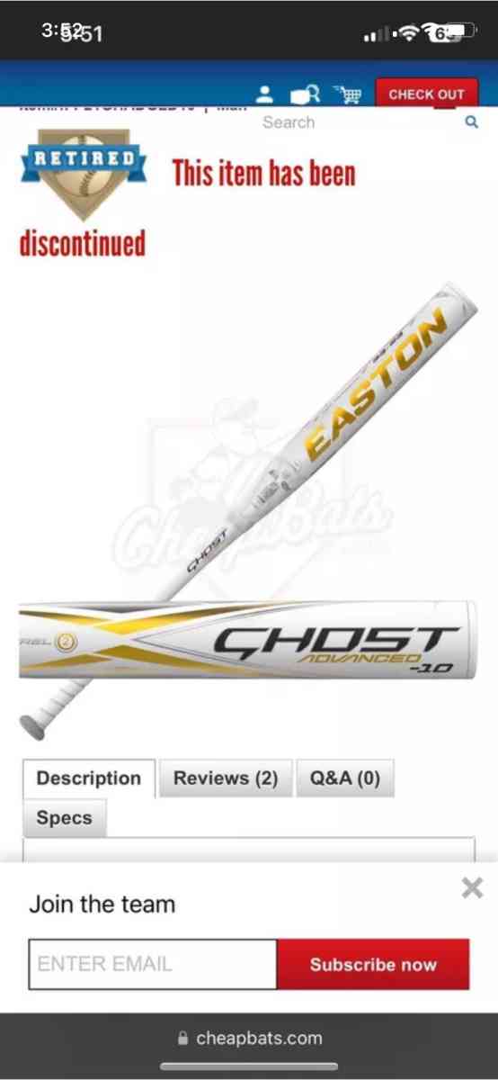 Easton Ghost Advanced Gold Fastpitch Softball Bat - Denver, North Carolina - FleaMarketBay
