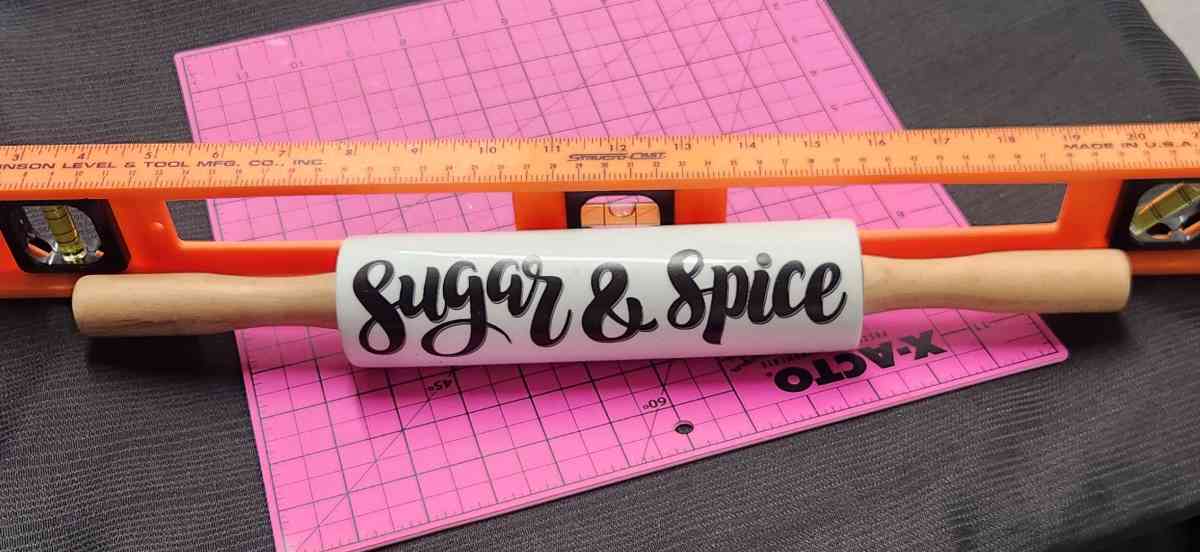 New 16 Inch Ceramic inscribed Sugar Spice Rolling Pin