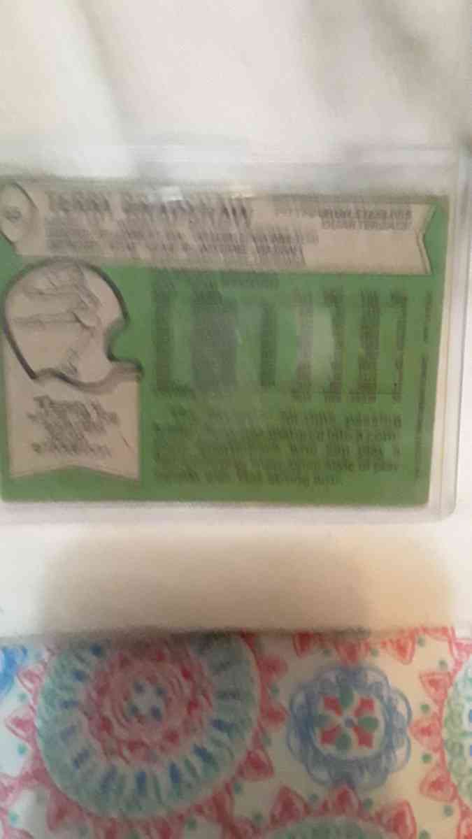 1978 Topps Football Terry Bradshaw card no 65