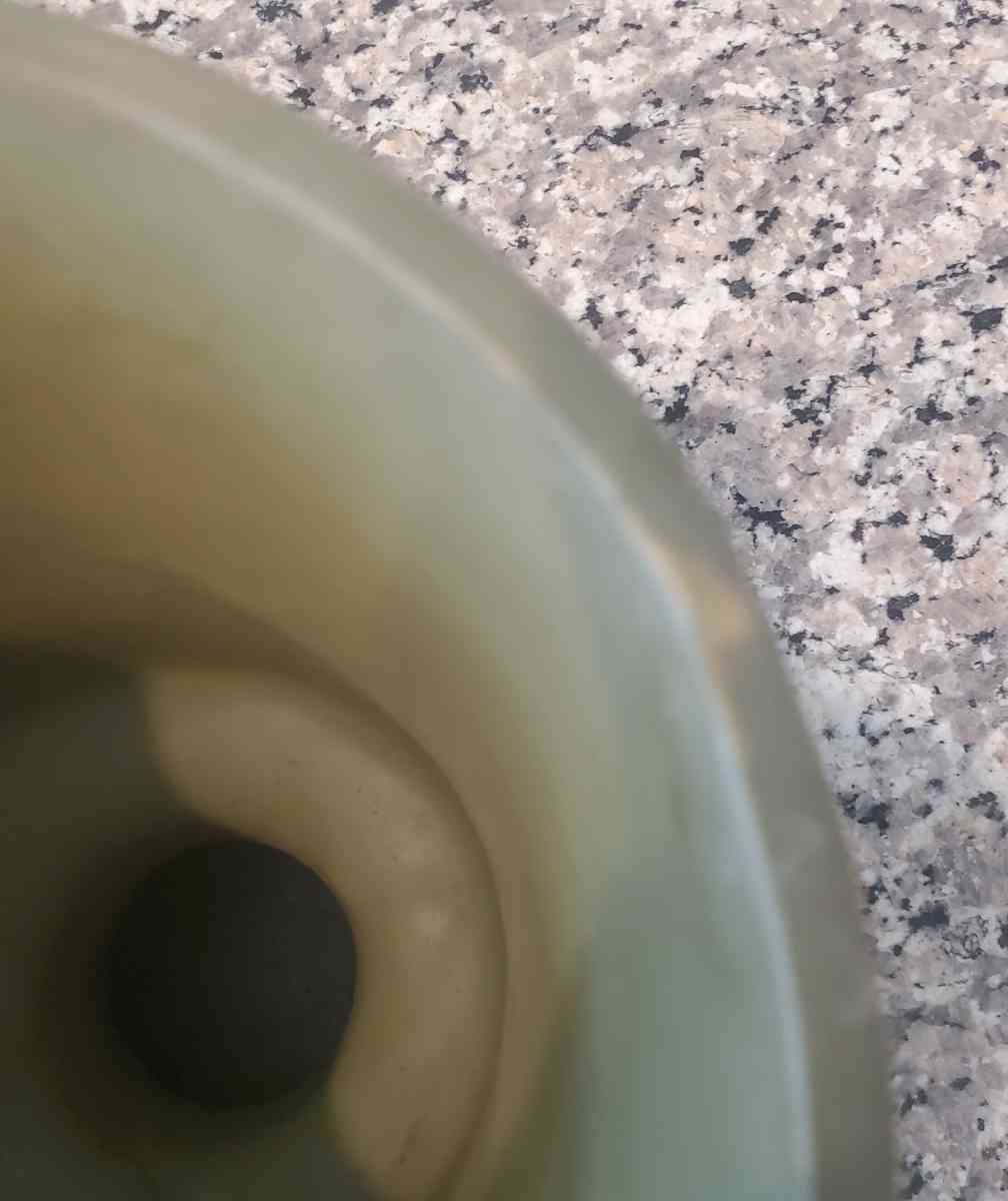 Vintage Green Floraline McCoy Footed Vase - Fort Worth, Texas - FleaMarketBay