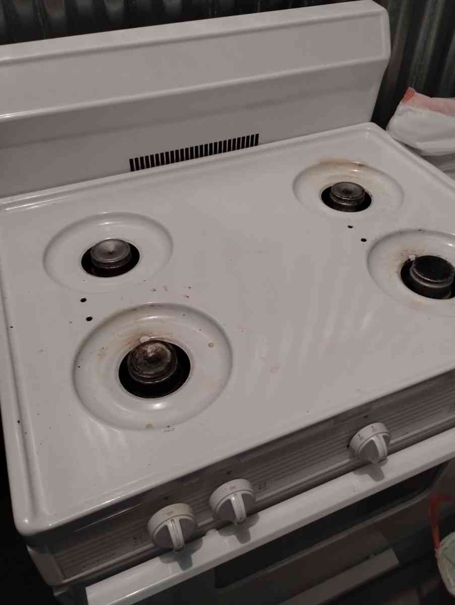 refrigerator and stove