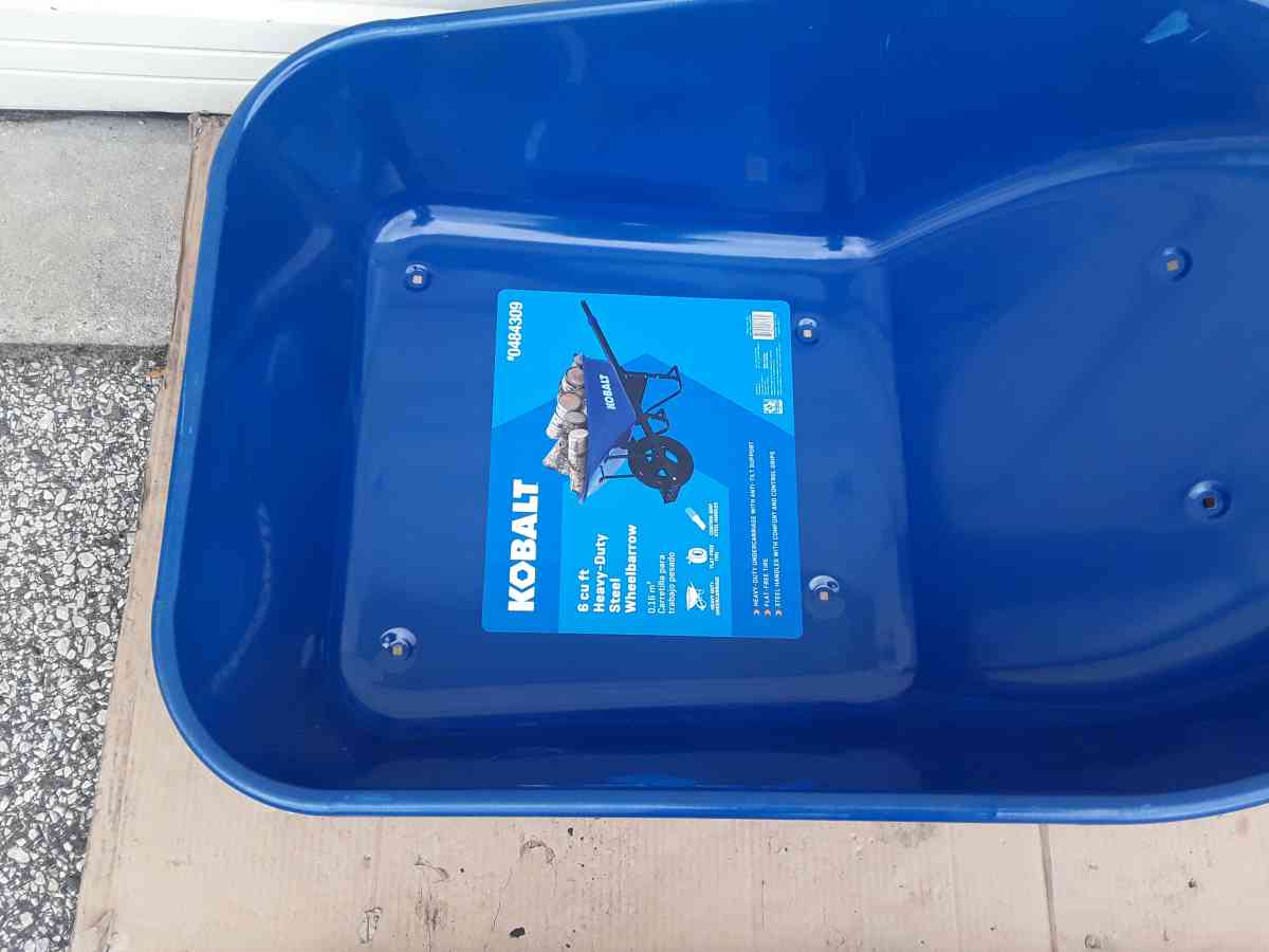 Brand New Cobalt Wheelbarrow All Steel