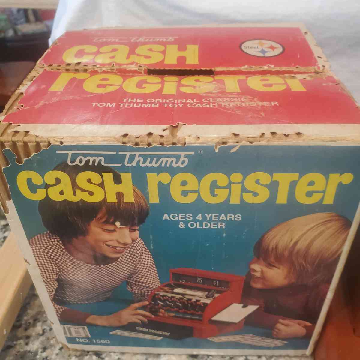 1970s vintage Tom Thumb Cash Register - Fort Worth, Texas - FleaMarketBay