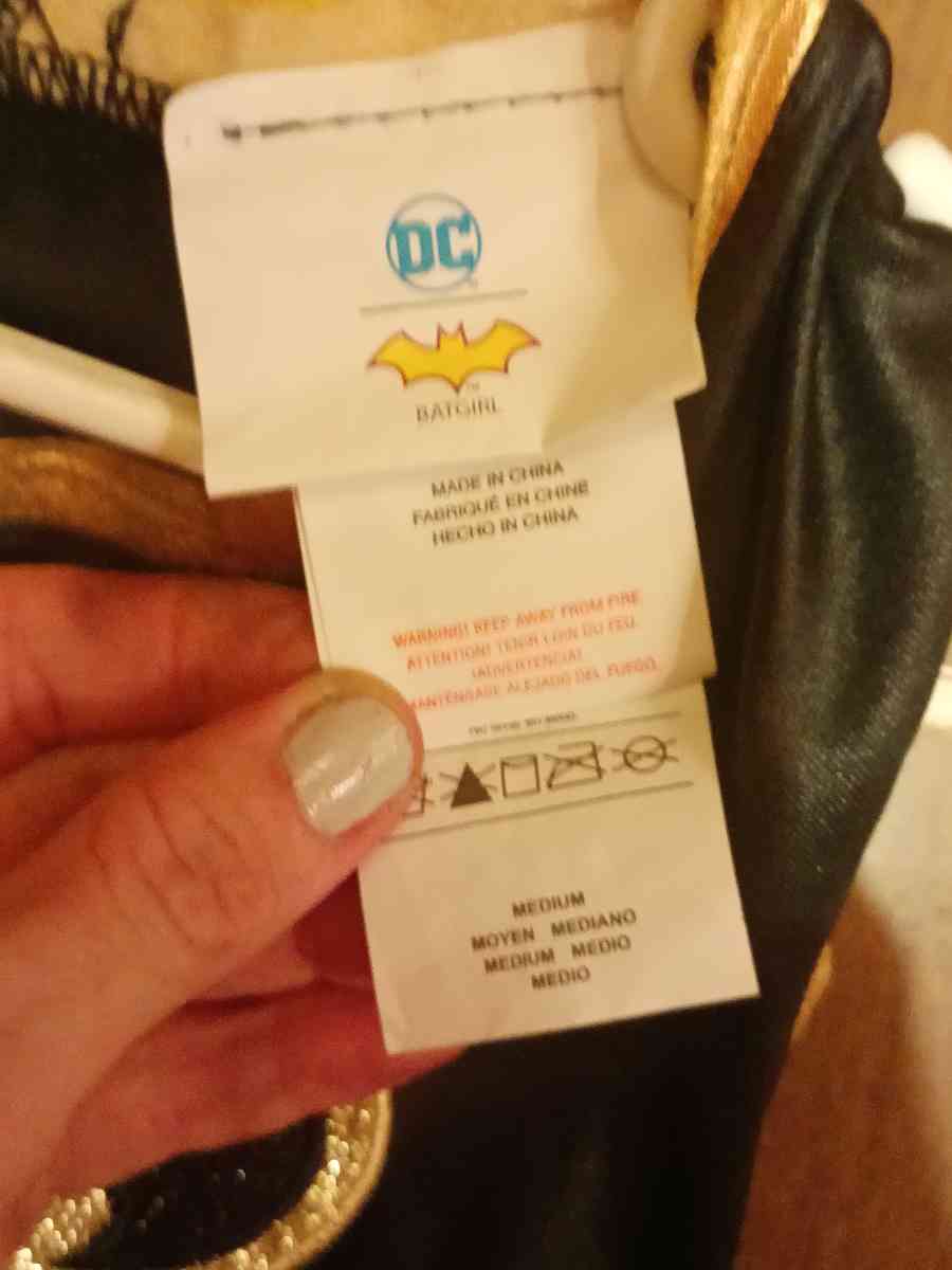 Toddler Girl size medium DC Batman Costume