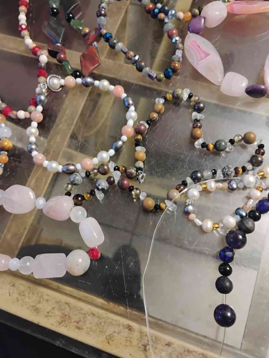 Gemstones Necklace and Bracelet