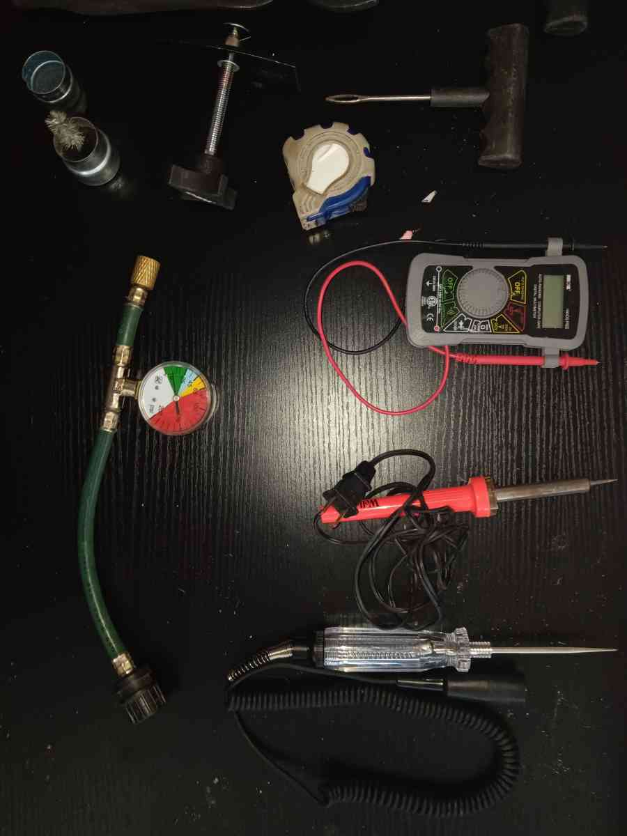 lots of tools and hardware