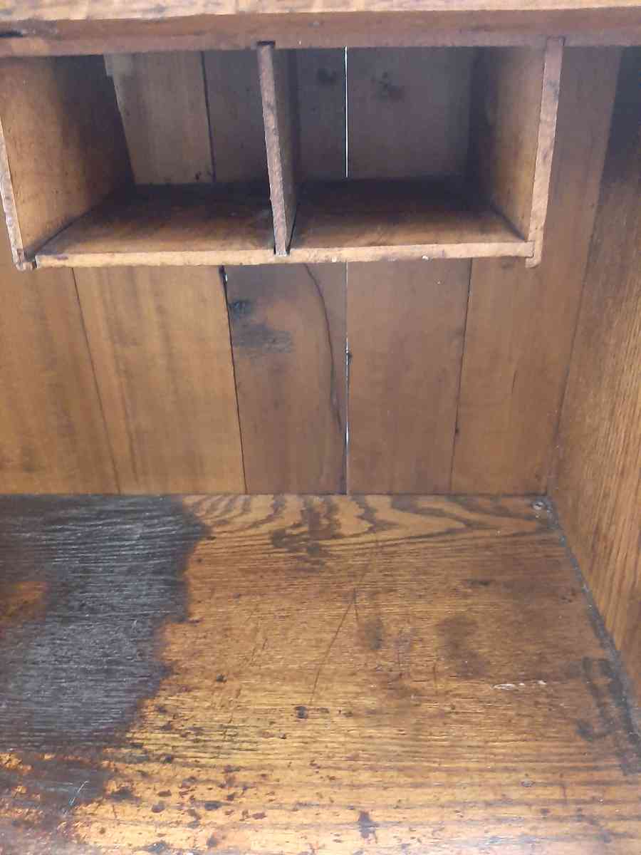 oak drop front small secretary