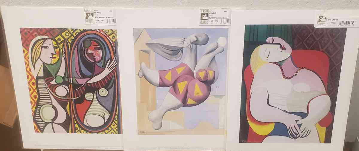 3 New 11x14 Pablo Picasso print from the Museum of Modern - Fort Worth, Texas - FleaMarketBay