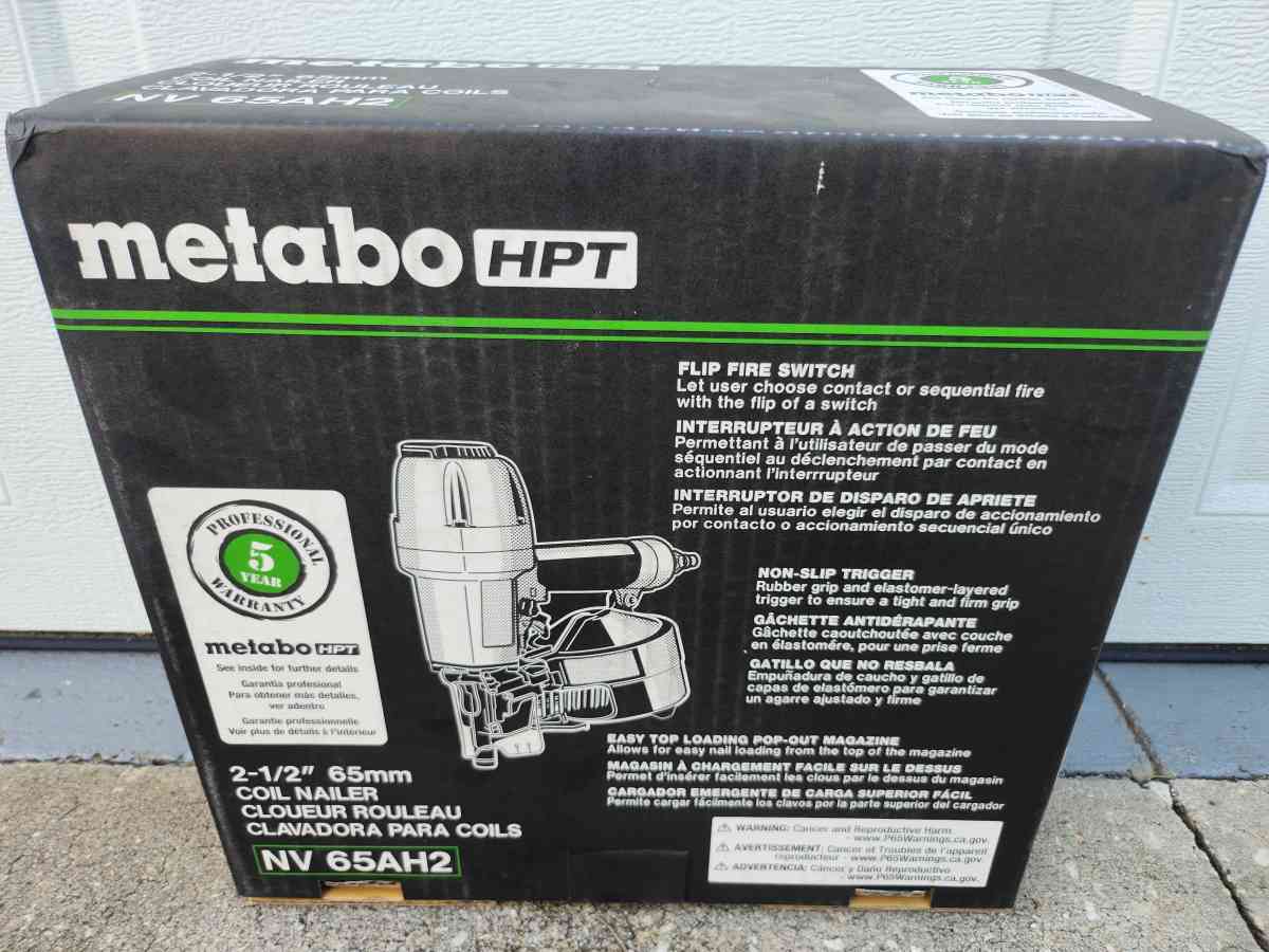 Metabo HPT Pneumatic Coil Siding Nailer - Homosassa, Florida - FleaMarketBay