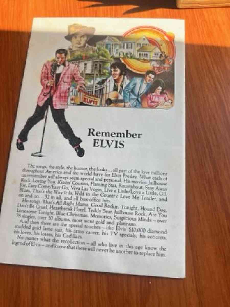 vintage mccormick decanter with music box oung elvis