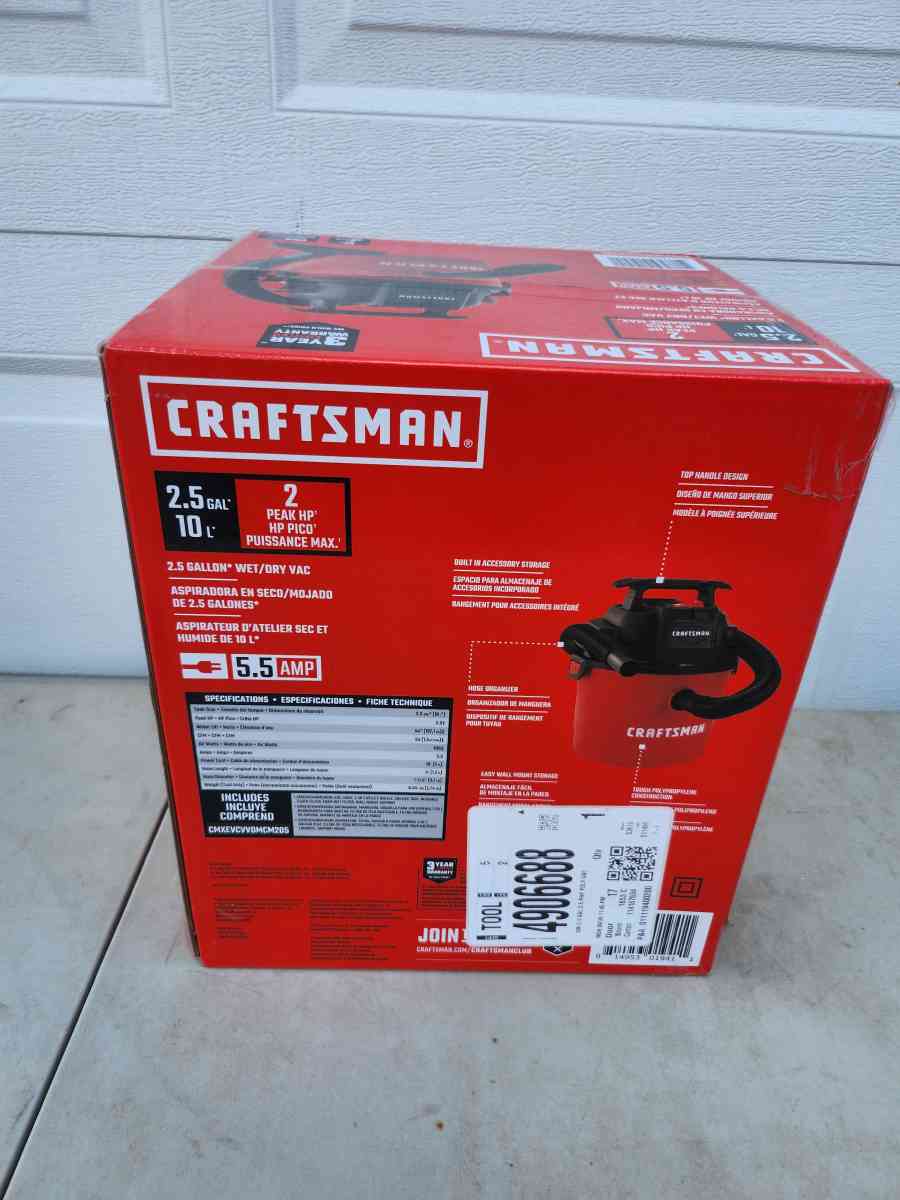 Craftsman Wet Dry Vac - Homosassa, Florida - FleaMarketBay