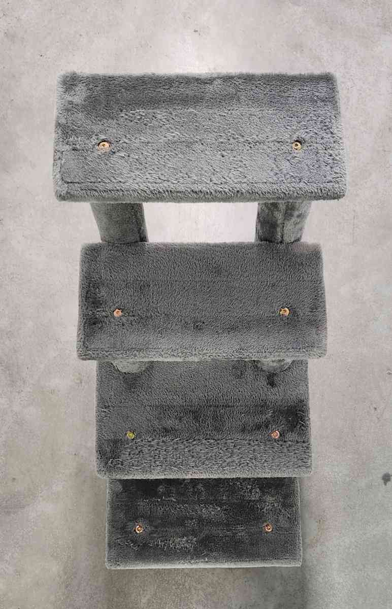 Furhaven Steady Paws 4 Step Pet Stairs for High Beds Sofas