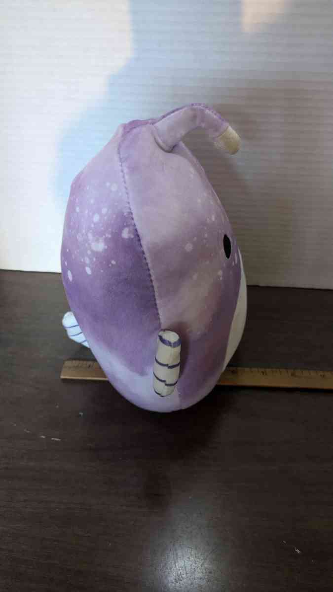 SQUISHMALLOW Easton Anglerfish Plush Purple Tie Dye Lantern