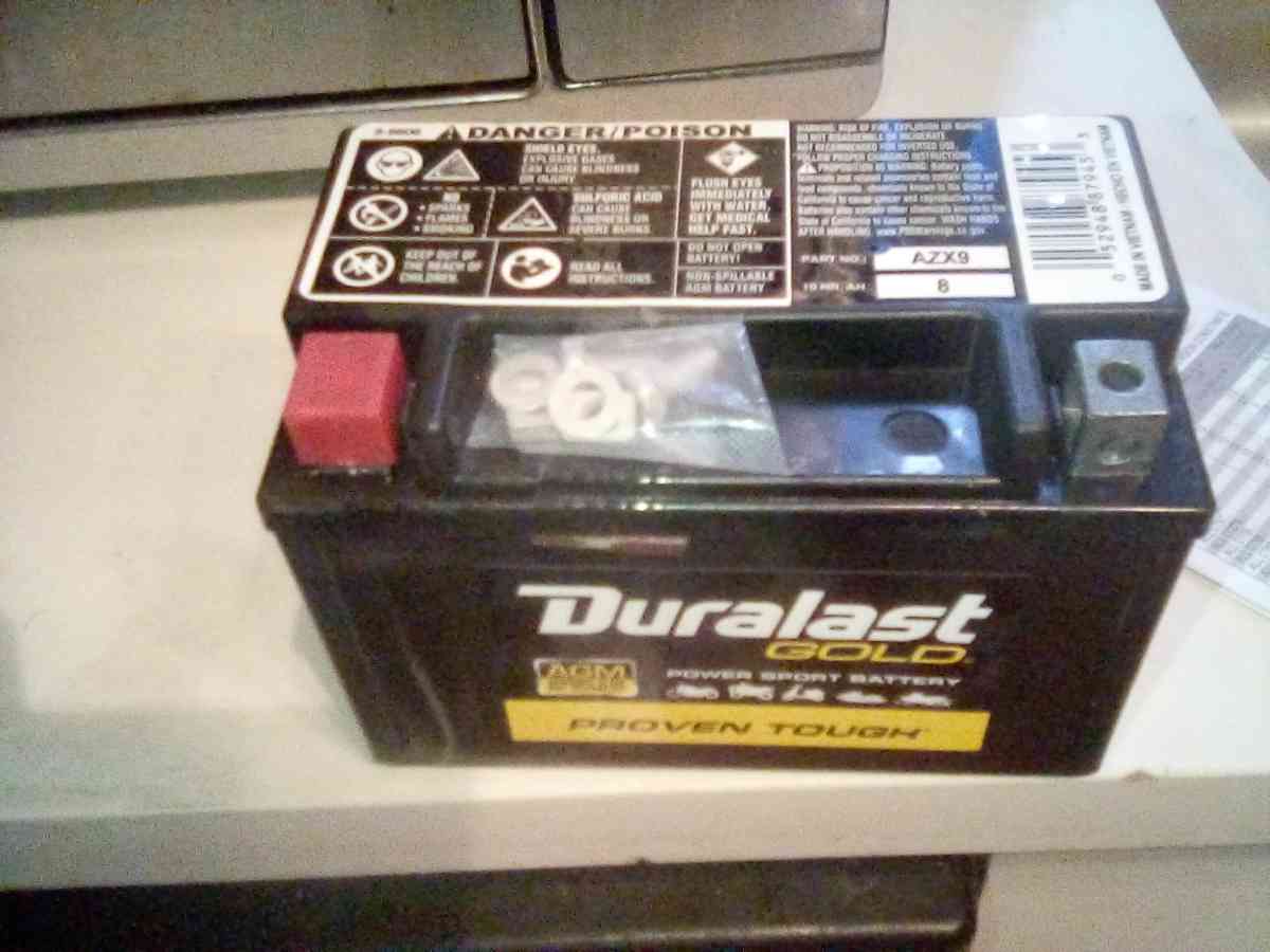 Duralast AZX9 power sport battery - Las Vegas, Nevada - FleaMarketBay