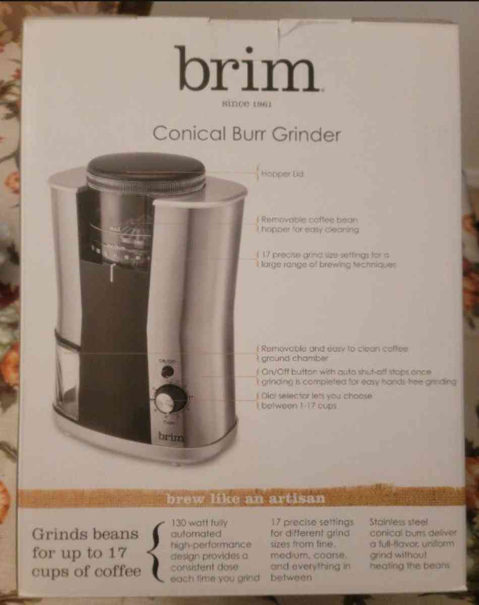 Brim Conical Burr Grinder  Coffee