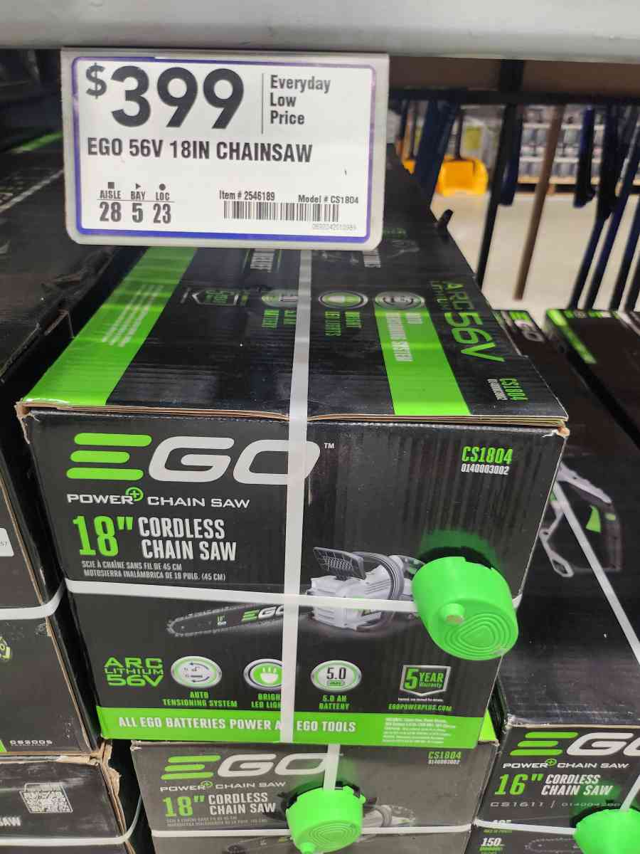 EGO 56v Cordless Chainsaw - Homosassa, Florida - FleaMarketBay