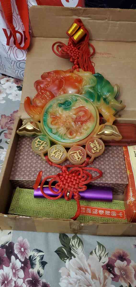 Antiques Collectibles Giok Kwan Kong dan Kwan Ping keberuntung