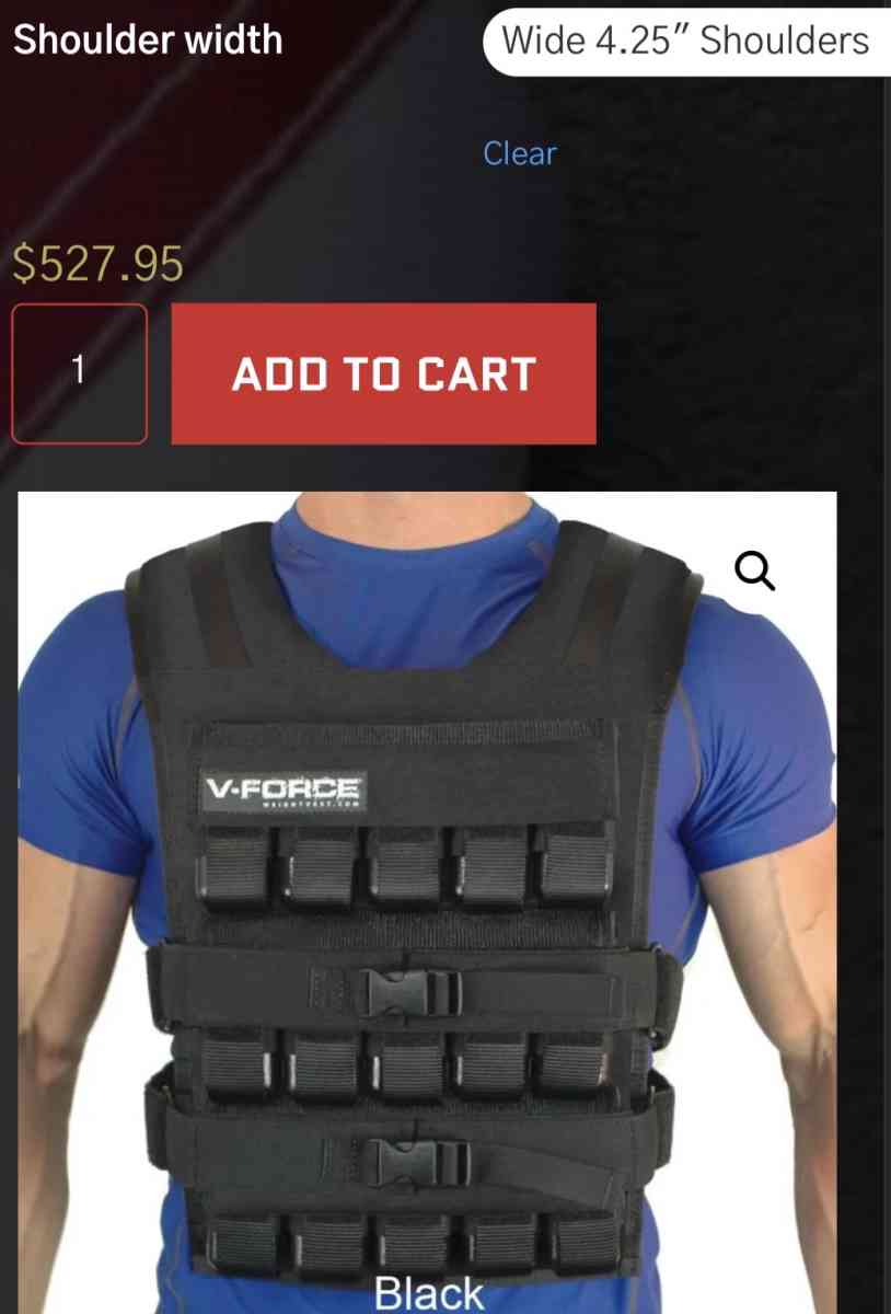 V Force 150 Pounds long weight training vest - Lakewood, Washington - FleaMarketBay