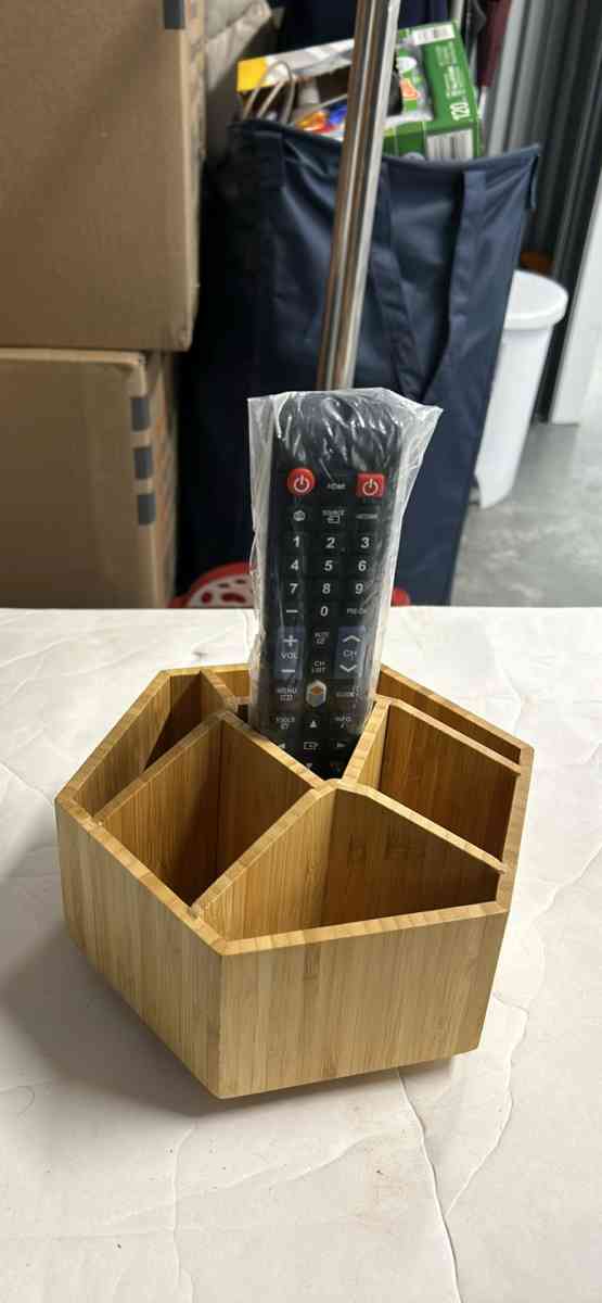 Desktop Storage Box Bamboo And Wood Storage box turns 360Gre - Rochelle Park, New Jersey - FleaMarketBay