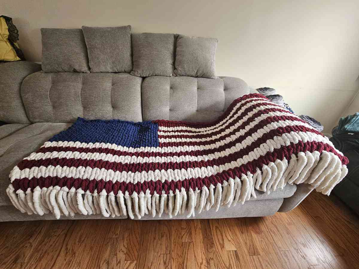 American Flag Blanket - Durham, North Carolina - FleaMarketBay